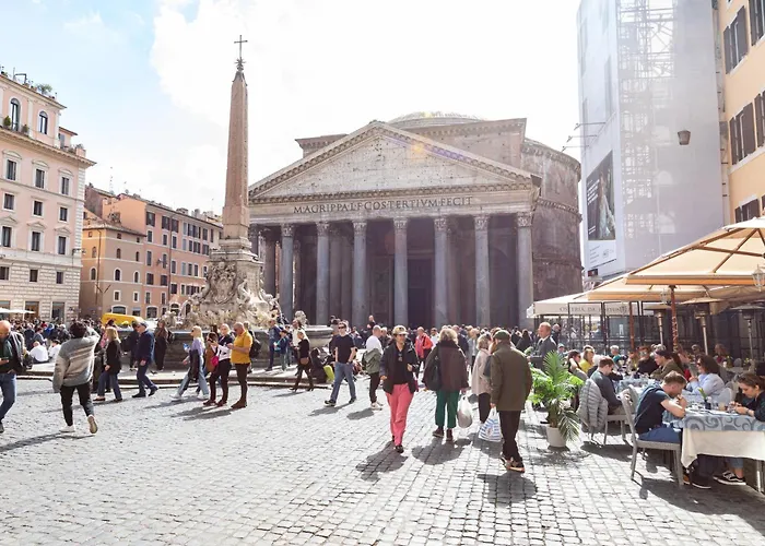 With Terrace By The Amazing Pantheon