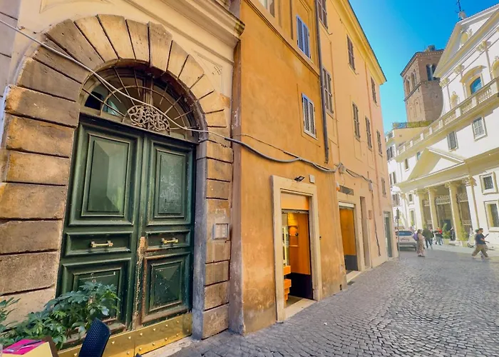 With Terrace By The Amazing Pantheon Roma
